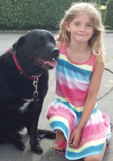 Kind mit Hund